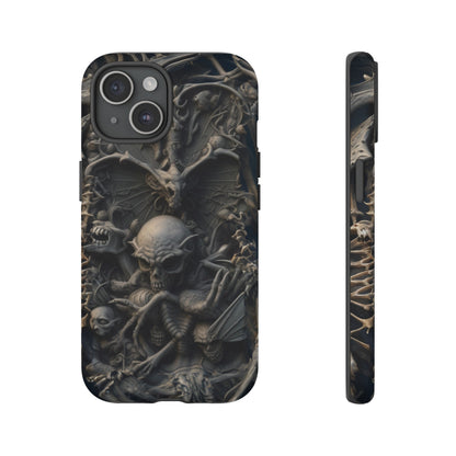 Those Who Dwell Below #1 Phone Case – Intricate Gothic Skeleton Design for iPhone, Samsung Galaxy, Google Pixel Devices