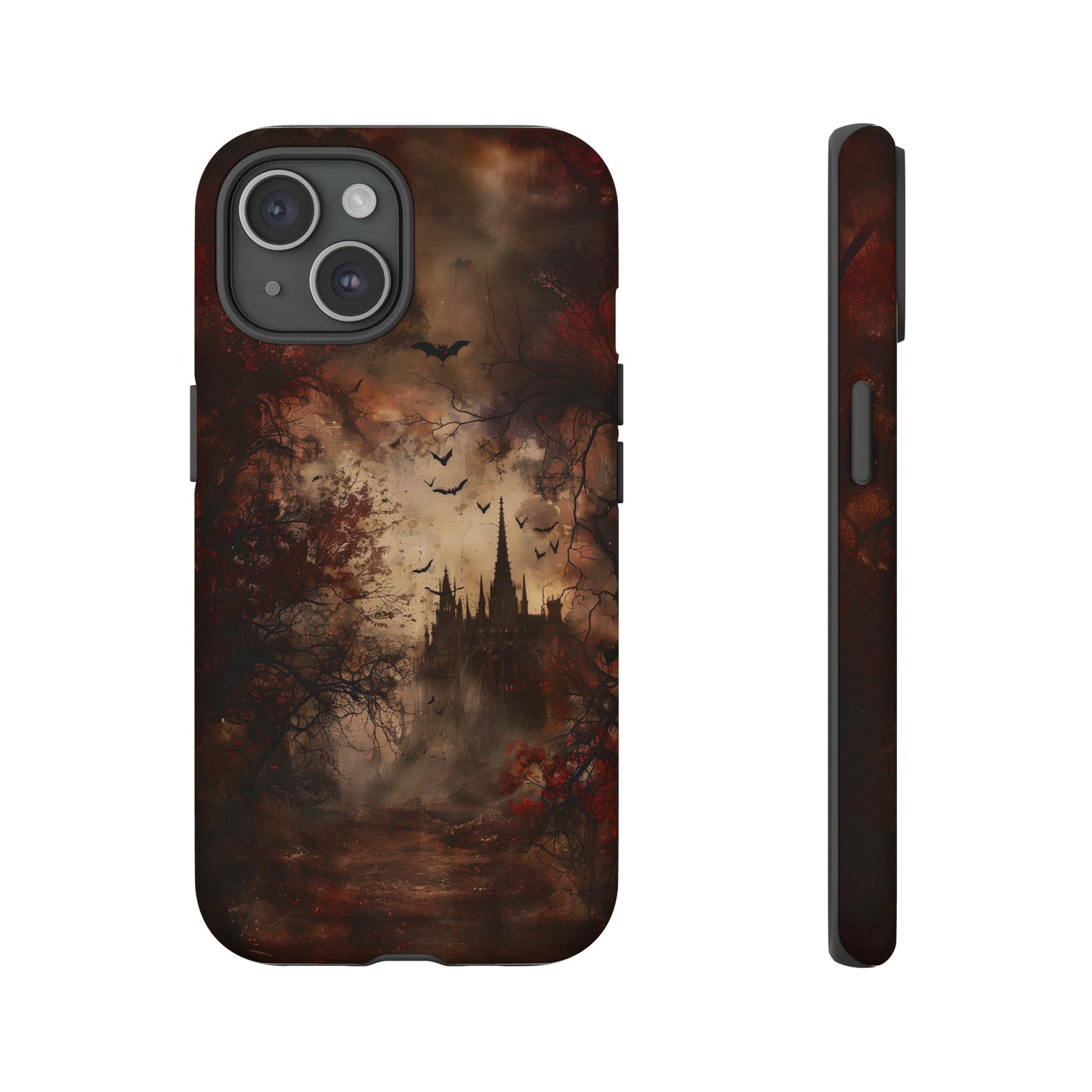 Gothic Castle Phone Case - Spooky Halloween Design for iPhone, Samsung Galaxy, Google Pixel Devices