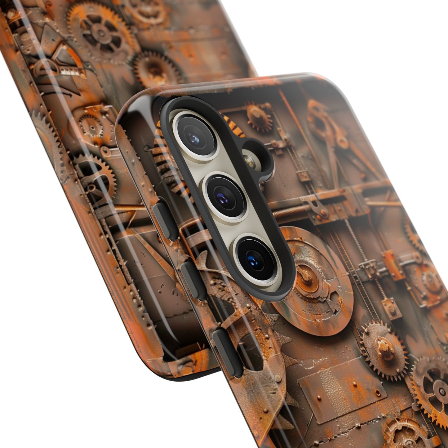 Rusted Steampunk Gearworks Phone Case for iPhone, Samsung Galaxy, and Google Pixel Devices