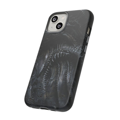 Surreal Biomechanical Phone Case - Gothic Sci-Fi Art for iPhone, Samsung Galaxy, and Google Pixel Devices