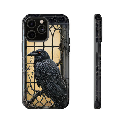 The Raven Phone Case – Edgar Allan Poe Inspired Gothic Design for iPhone, Samsung Galaxy, and Google Pixel Devices