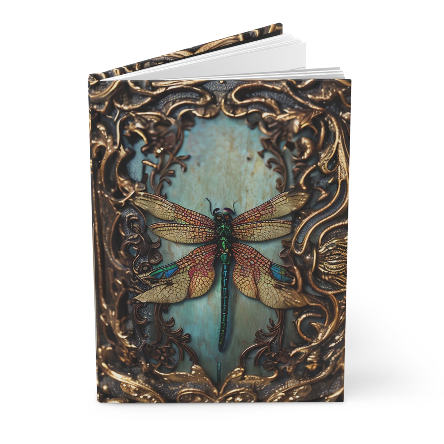 Dragonfly Hardcover Notebook – Nature-Inspired Journal for Creative Writing and Sketching