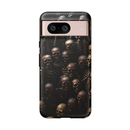 Skeletal Grave Phone Case – Halloween Horror Skeleton Design for iPhone, Samsung Galaxy, and Google Pixel Devices