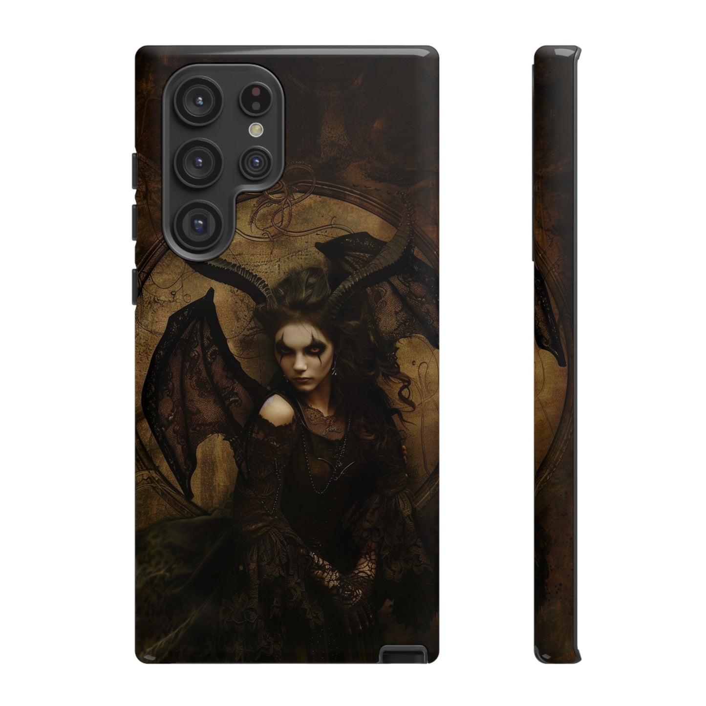 Demon Lilith Gothic Phone Case for iPhone, Samsung Galaxy, Google Pixel - Dark Fantasy Art