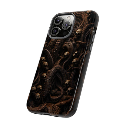 Skulls and Tentacles Phone Case – Lovecraftian Horror Design for iPhone, Samsung Galaxy, and Google Pixel Devices