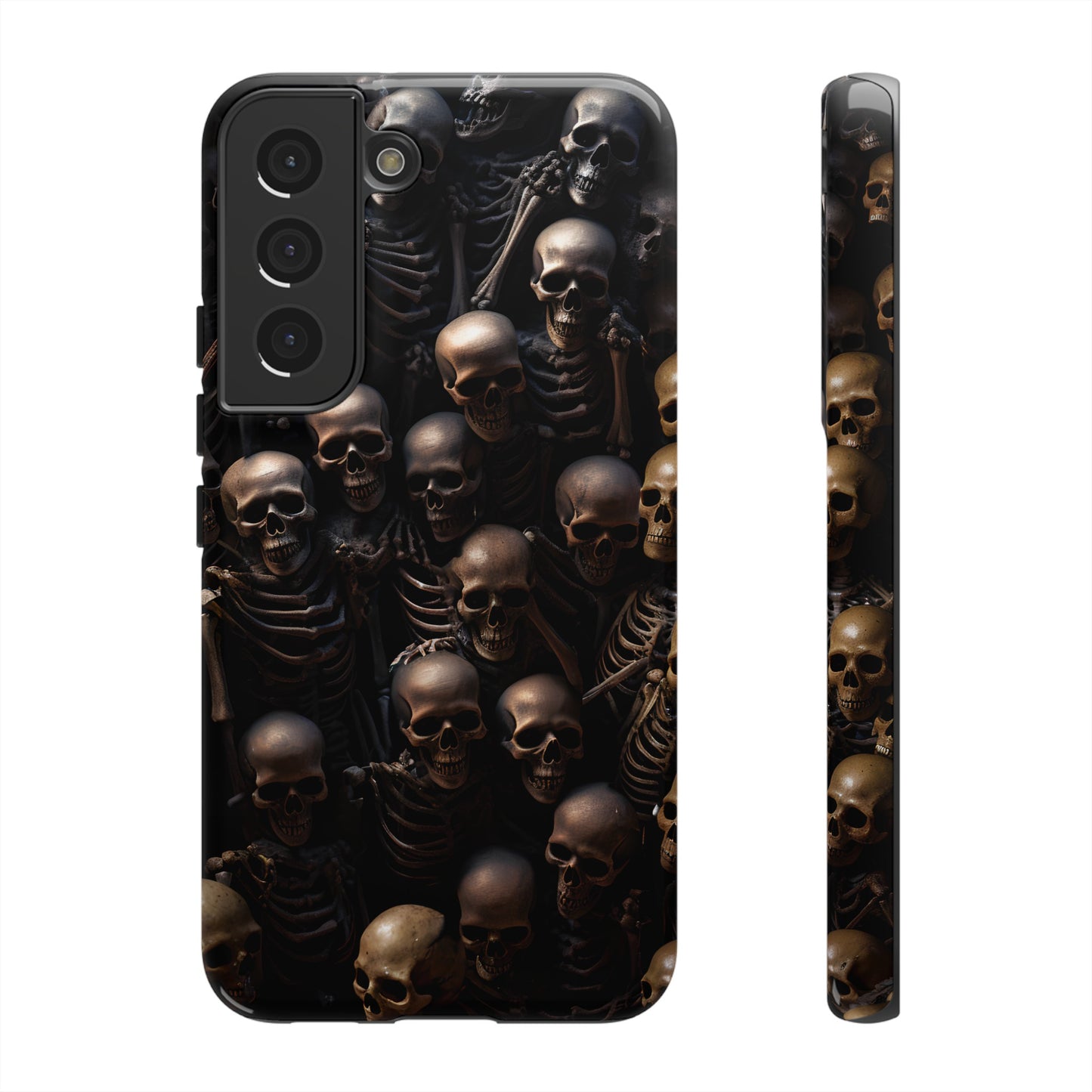 Skeletal Grave Phone Case – Halloween Horror Skeleton Design for iPhone, Samsung Galaxy, and Google Pixel Devices