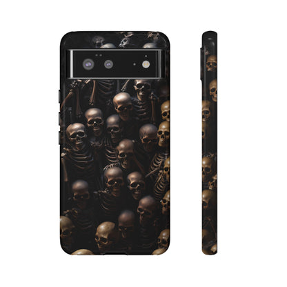 Skeletal Grave Phone Case – Halloween Horror Skeleton Design for iPhone, Samsung Galaxy, and Google Pixel Devices