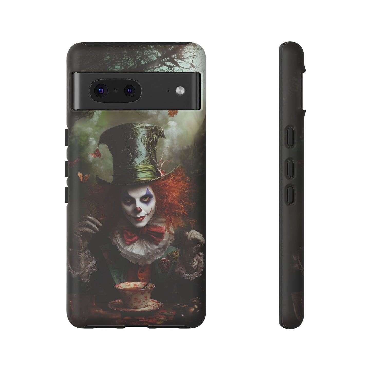 Mad Hatter Gothic Fantasy Phone Case - Dark Wonderland Design for iPhone, Samsung Galaxy, and Google Pixel Devices