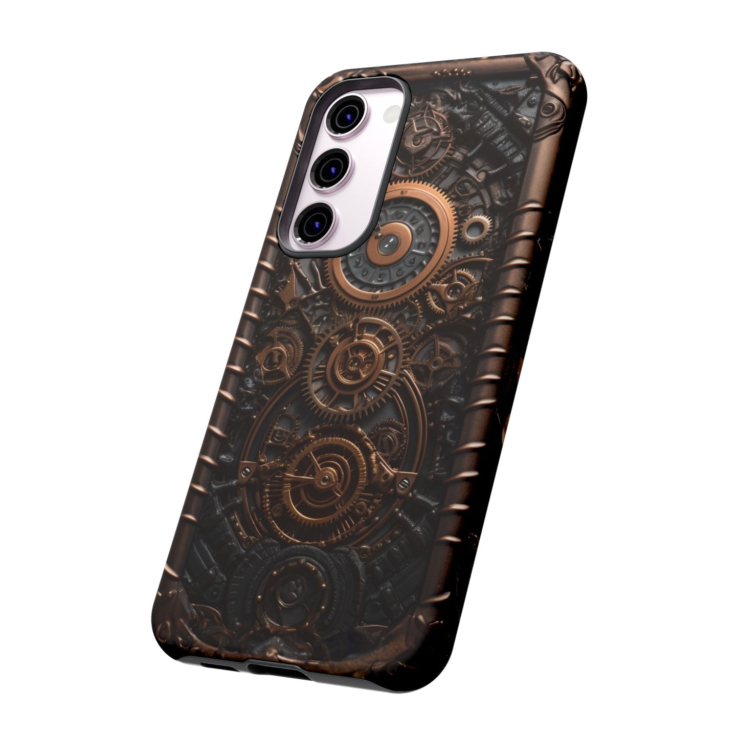 Gearworks 2 Phone Case – Steampunk Victorian Design with Gears and Clockwork for iPhone, Samsung Galaxy, and Google Pixel Devices