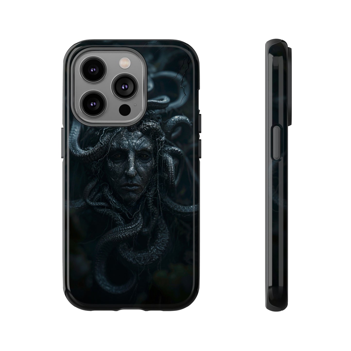 Medusa's Gaze Phone Case - Dark Mythological Design for iPhone and Samsung Galaxy Devices