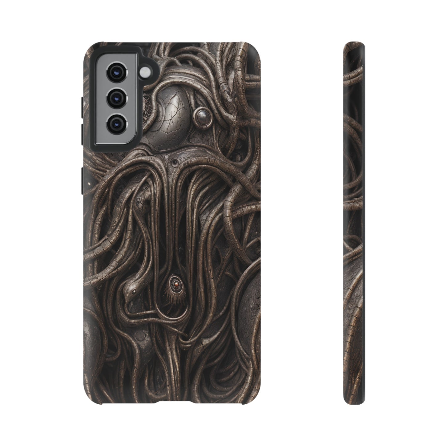 Biomechanical Horror 4 Phone Case – Futuristic Alien Design for iPhone, Samsung Galaxy, and Google Pixel Devices