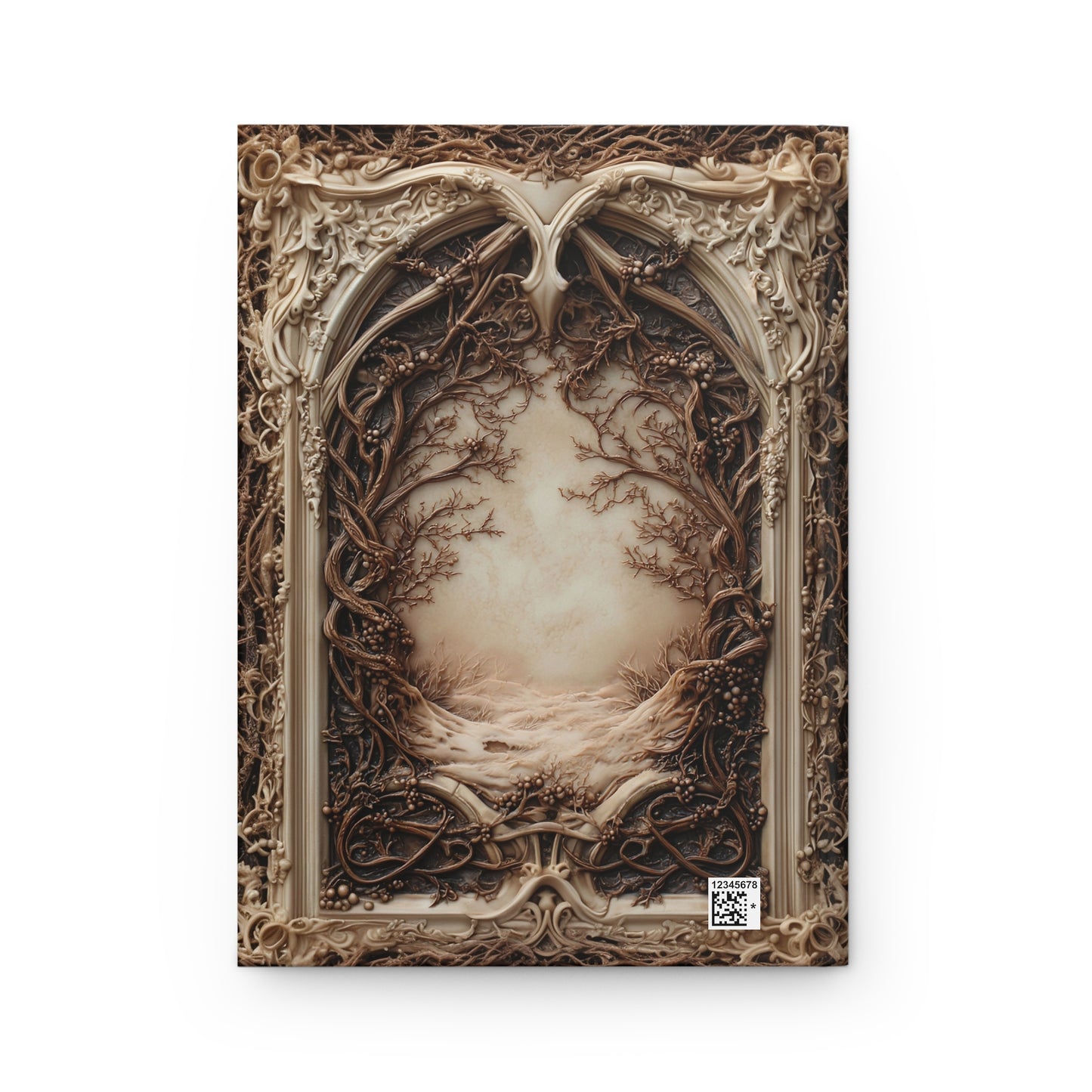 Vintage Ivory Forest Journal - Fantasy Hardcover Writing Notebook