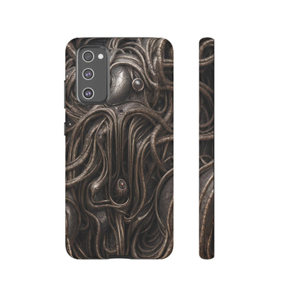 Biomechanical Horror 4 Phone Case – Futuristic Alien Design for iPhone, Samsung Galaxy, and Google Pixel Devices