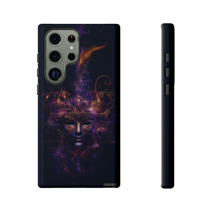 Elegant Masquerade Mask Phone Case for iPhone, Samsung Galaxy, and Google Pixel Devices - Mystical Design