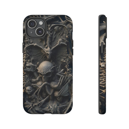 Those Who Dwell Below #1 Phone Case – Intricate Gothic Skeleton Design for iPhone, Samsung Galaxy, Google Pixel Devices