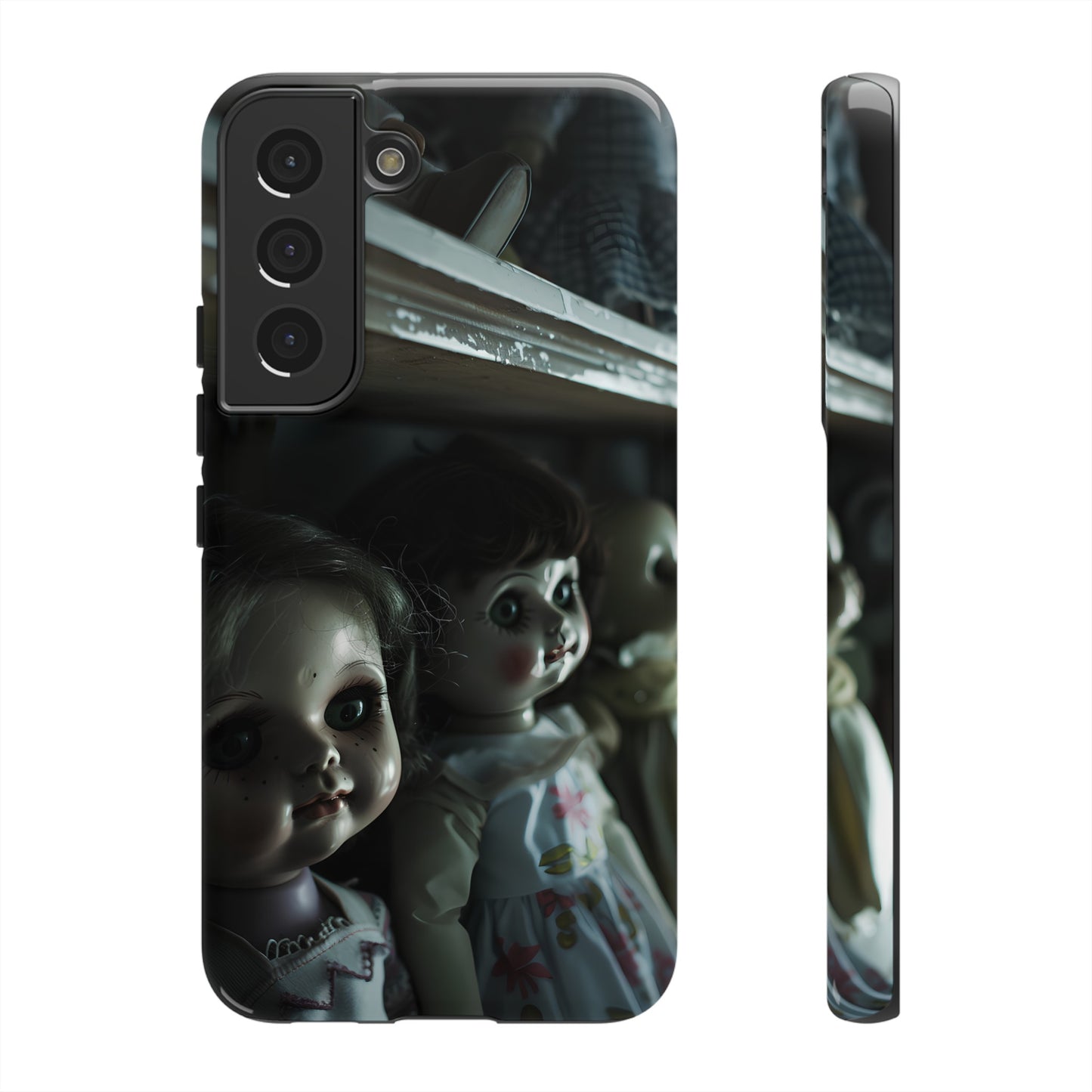 Creepy Dolls Phone Case – Eerie Vintage Doll Design for iPhone, Samsung Galaxy, and Google Pixel Devices