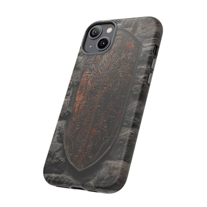 Medieval Shield Phone Case - Ornate Ancient Armor Design for iPhone and Samsung Galaxy Devices