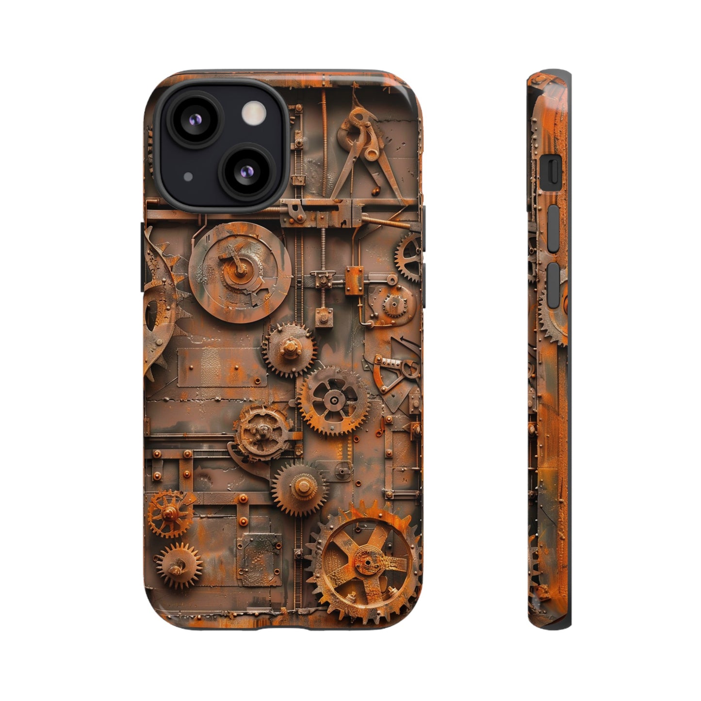 Rusted Steampunk Gearworks Phone Case for iPhone, Samsung Galaxy, and Google Pixel Devices