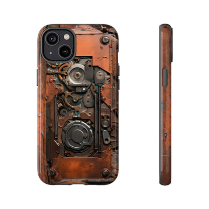 Rusted Mechanisms Phone Case – Steampunk Metal Gear Design for iPhone, Samsung Galaxy, and Google Pixel Devices