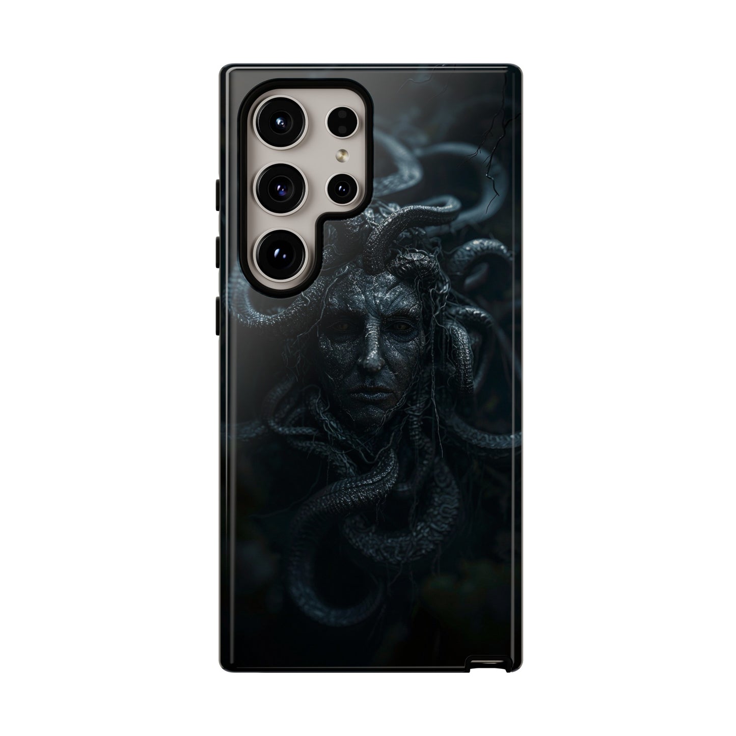 Medusa's Gaze Phone Case - Dark Mythological Design for iPhone and Samsung Galaxy Devices