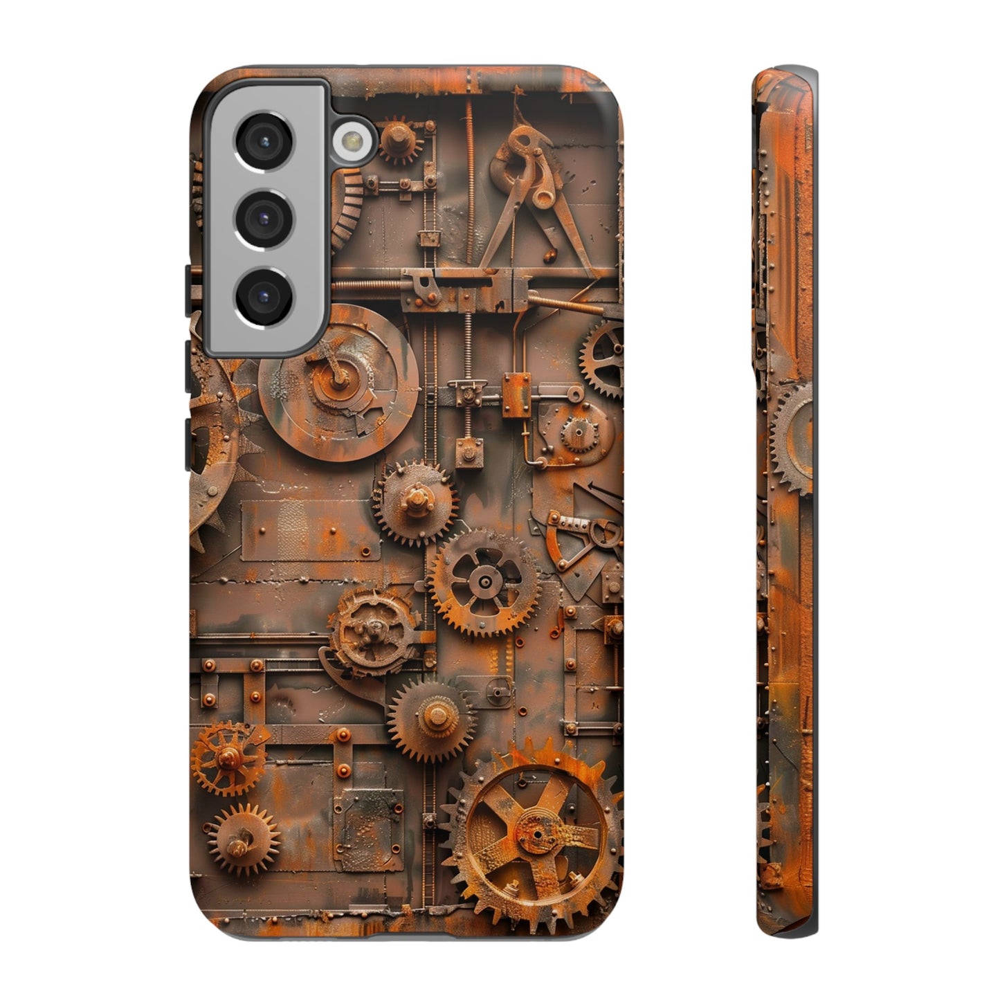 Rusted Steampunk Gearworks Phone Case for iPhone, Samsung Galaxy, and Google Pixel Devices