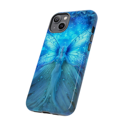 Blue Cosmic Fairy Phone Case – Enchanting Fae Design for iPhone, Samsung Galaxy, and Google Pixel Devices