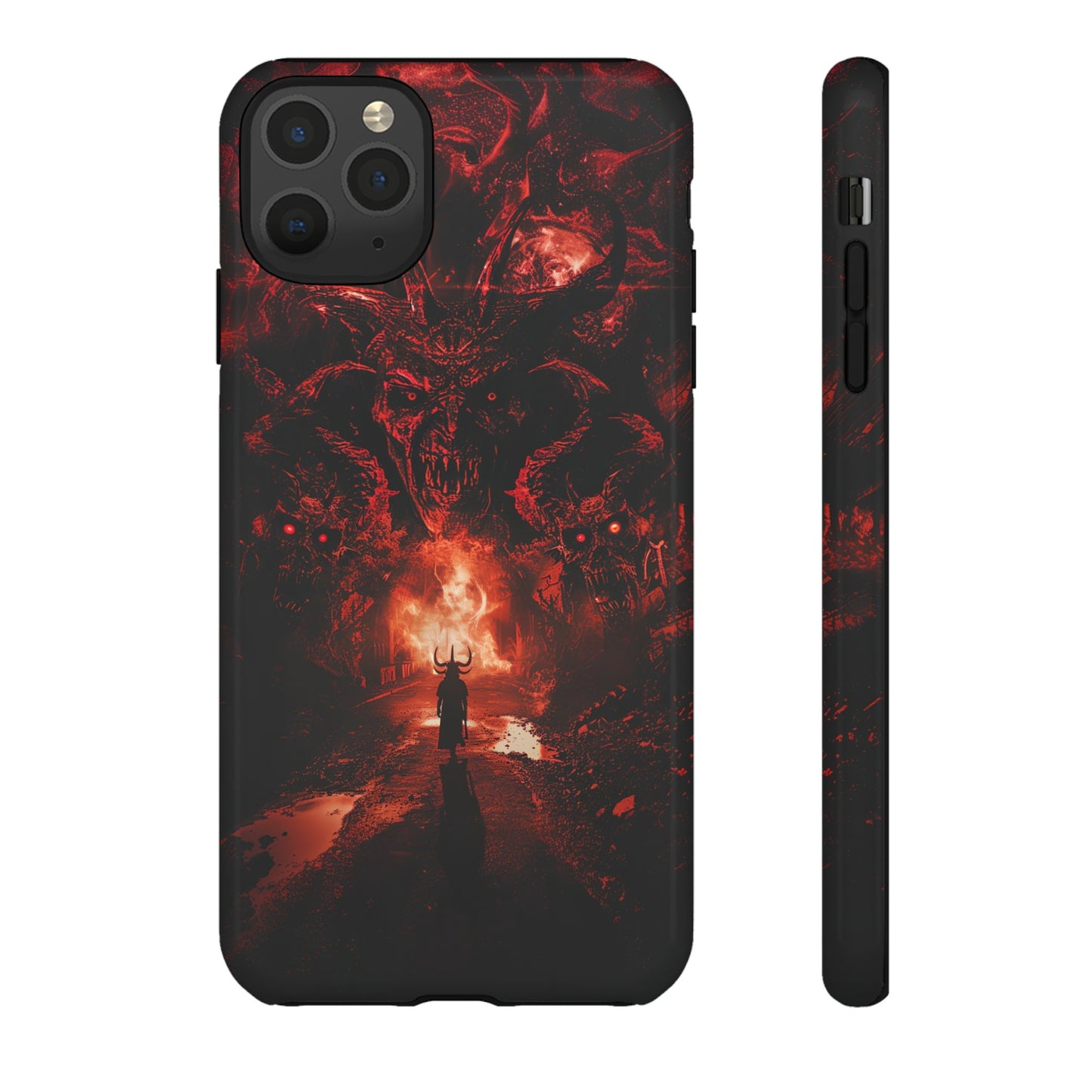 The Road to Hell Phone Case – Gothic Demon and Devil Design for iPhone, Samsung Galaxy, and Google Pixel Devices