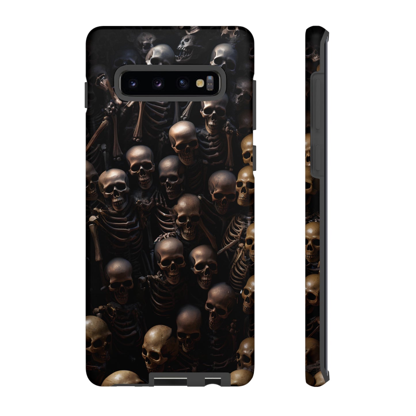 Skeletal Grave Phone Case – Halloween Horror Skeleton Design for iPhone, Samsung Galaxy, and Google Pixel Devices