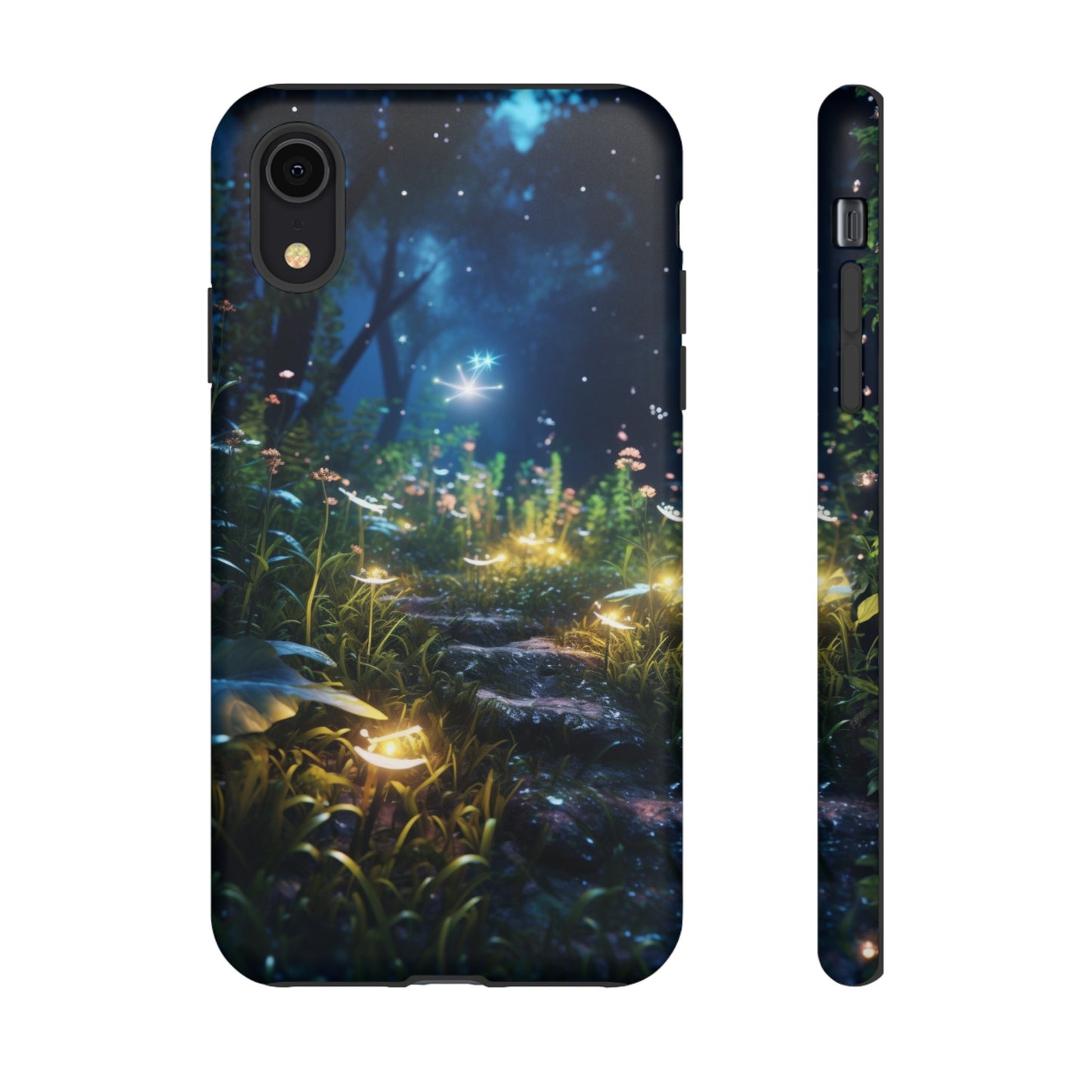 Fireflies in the Forest Tough Phone Case – Enchanting Summer Night Design for iPhone, Samsung Galaxy, and Google Pixel Devices