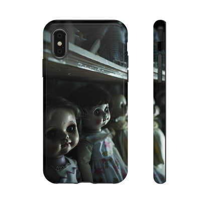 Creepy Dolls Phone Case – Eerie Vintage Doll Design for iPhone, Samsung Galaxy, and Google Pixel Devices