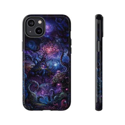 Trippy Psychedelic Alien Landscape Phone Case - Vibrant Abstract Design for iPhone, Samsung Galaxy and Google Pixel Devices