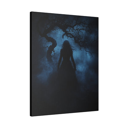 Haunting Silhouette - Dark Art Canvas Print - Mystical Gothic Home Decor