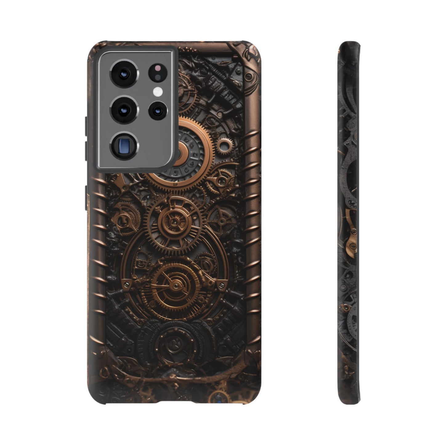 Gearworks 2 Phone Case – Steampunk Victorian Design with Gears and Clockwork for iPhone, Samsung Galaxy, and Google Pixel Devices