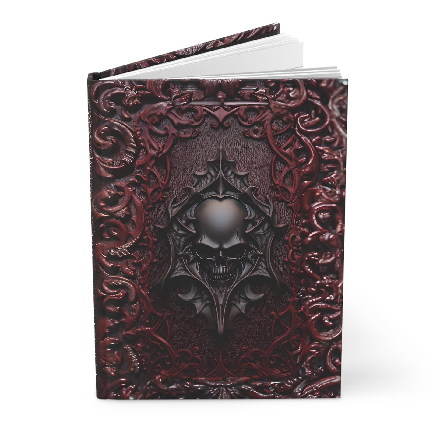 Vampiric Journal Hardcover Notebook – Gothic Skull Design for Dark Fantasy Enthusiasts