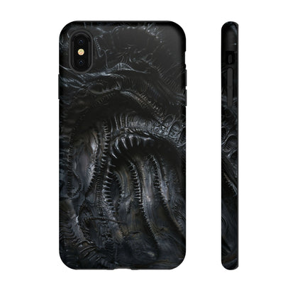 Surreal Biomechanical Phone Case - Gothic Sci-Fi Art for iPhone, Samsung Galaxy, and Google Pixel Devices