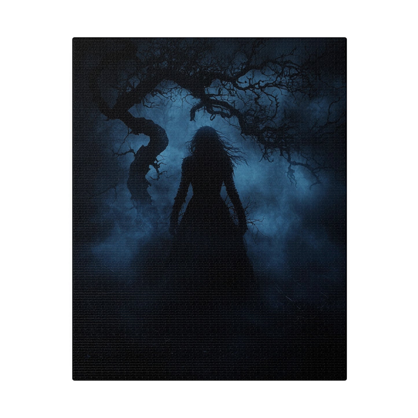 Haunting Silhouette - Dark Art Canvas Print - Mystical Gothic Home Decor