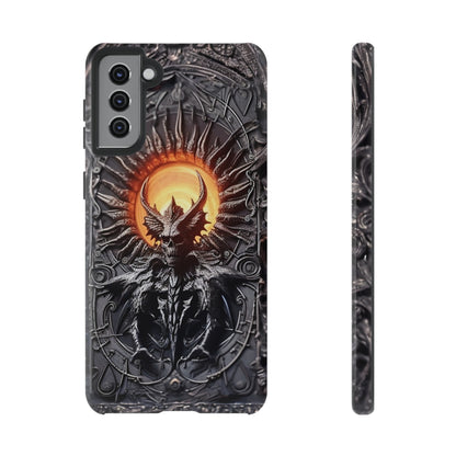 Skeletal Demonic King Phone Case – Ornate Gothic Design for iPhone, Samsung Galaxy, and Google Pixel Devices