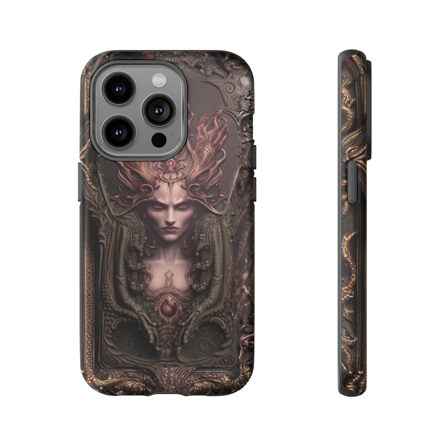 Dark Lilith Phone Case – Horned Hell Horror Design for iPhone, Samsung Galaxy, and Google Pixel Devices