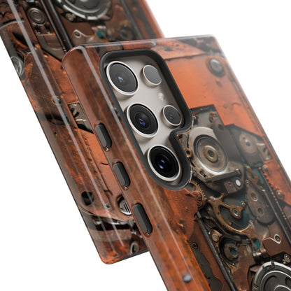 Rusted Mechanisms Phone Case – Steampunk Metal Gear Design for iPhone, Samsung Galaxy, and Google Pixel Devices