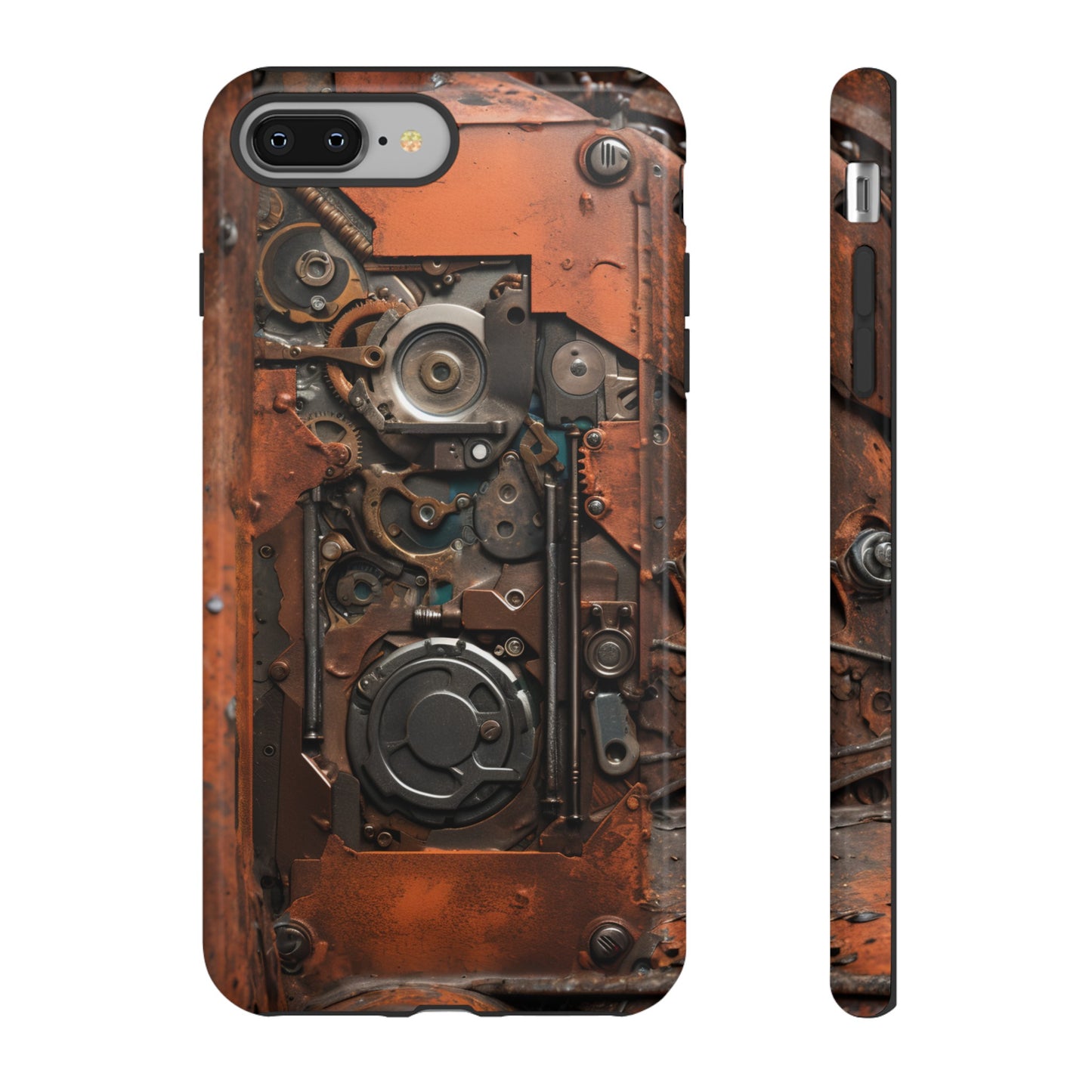 Rusted Mechanisms Phone Case – Steampunk Metal Gear Design for iPhone, Samsung Galaxy, and Google Pixel Devices