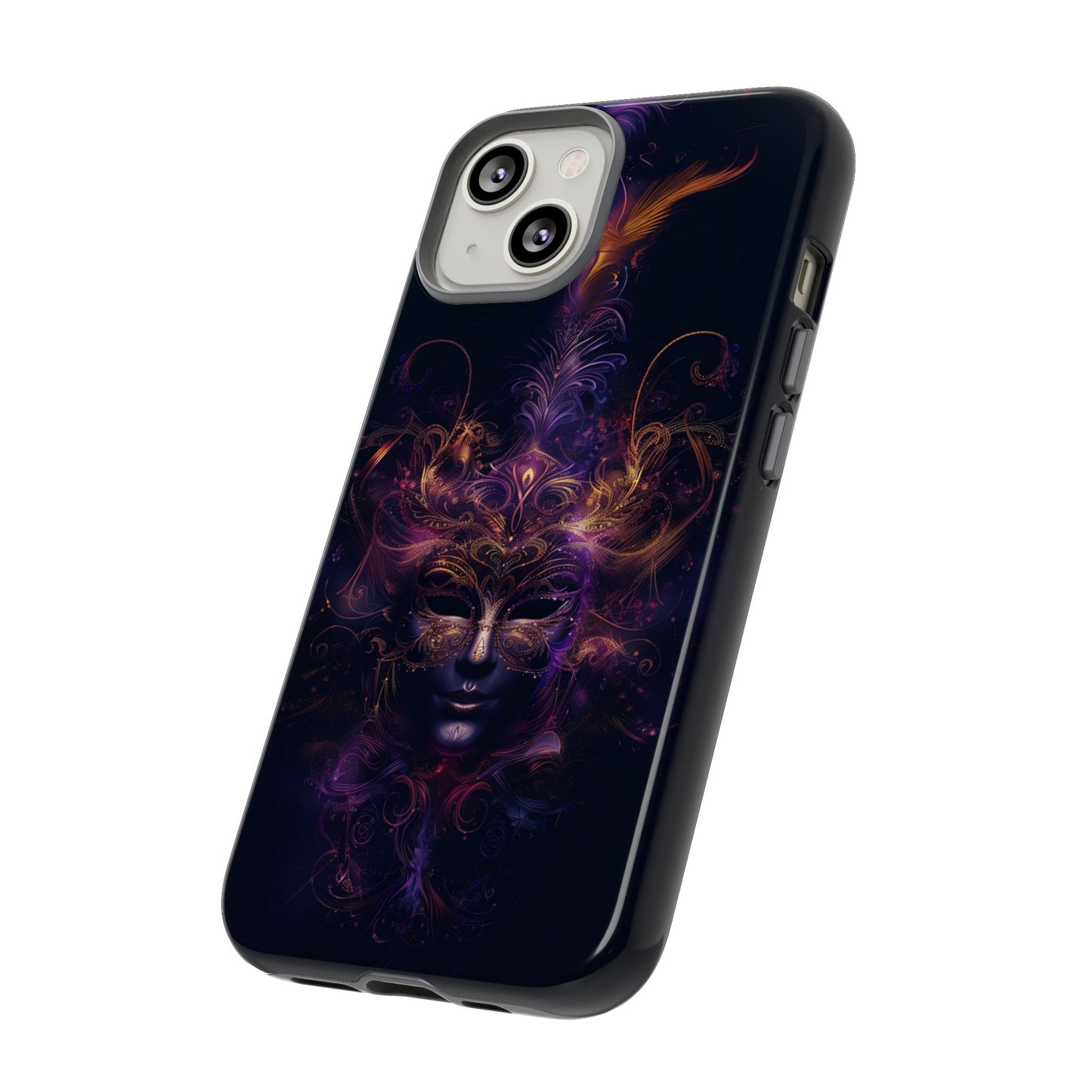 Elegant Masquerade Mask Phone Case for iPhone, Samsung Galaxy, and Google Pixel Devices - Mystical Design