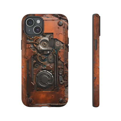 Rusted Mechanisms Phone Case – Steampunk Metal Gear Design for iPhone, Samsung Galaxy, and Google Pixel Devices