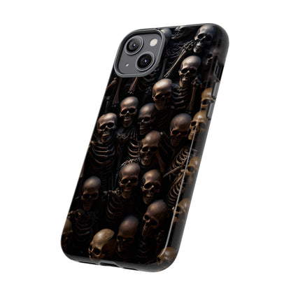 Skeletal Grave Phone Case – Halloween Horror Skeleton Design for iPhone, Samsung Galaxy, and Google Pixel Devices