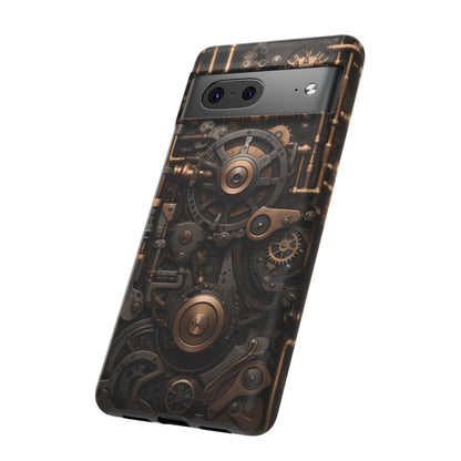 Steampunk Machine Phone Case – Victorian Gears Design for iPhone, Samsung Galaxy, and Google Pixel Devices