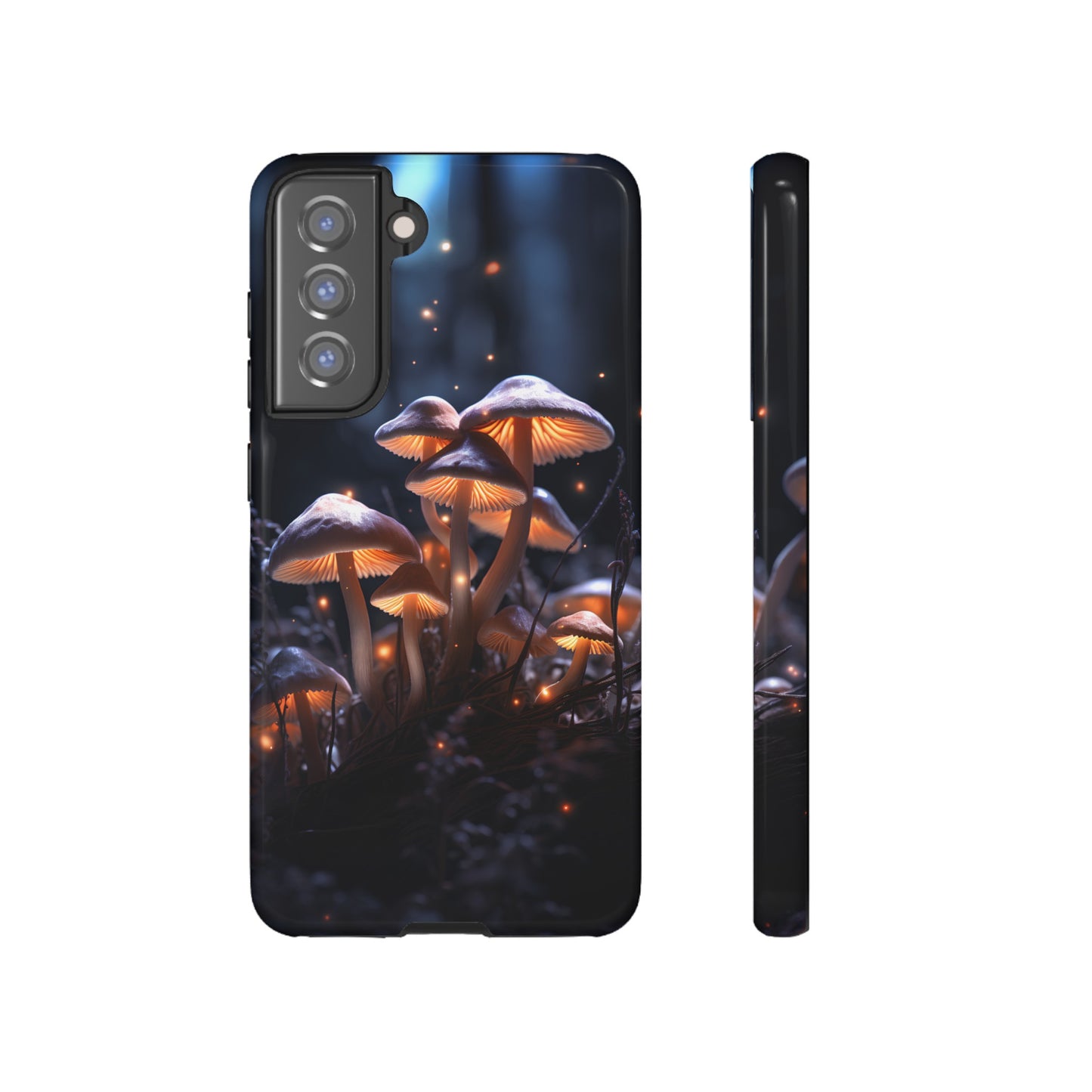 Glowing Mushrooms at Night Phone Case – Enchanting Fantasy Forest Design for iPhone, Samsung Galaxy, and Google Pixel Devices