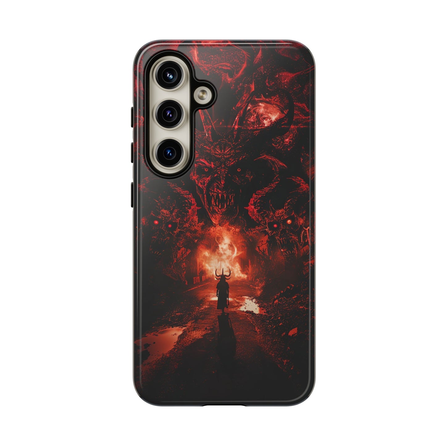 The Road to Hell Phone Case – Gothic Demon and Devil Design for iPhone, Samsung Galaxy, and Google Pixel Devices