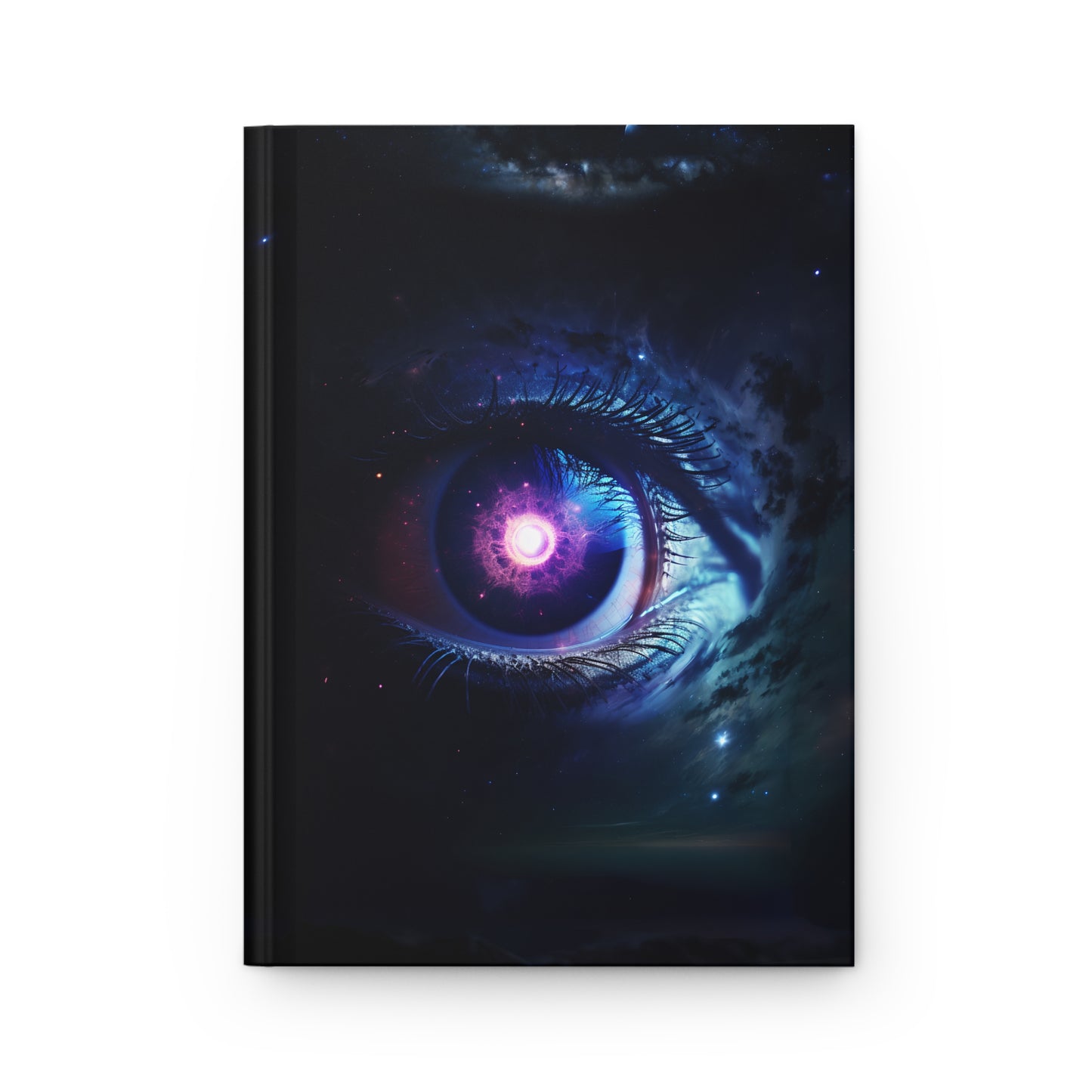 The All-Seeing Eye Hardcover Notebook – Cosmic Design Journal for Creative Writing and Mystical Reflections