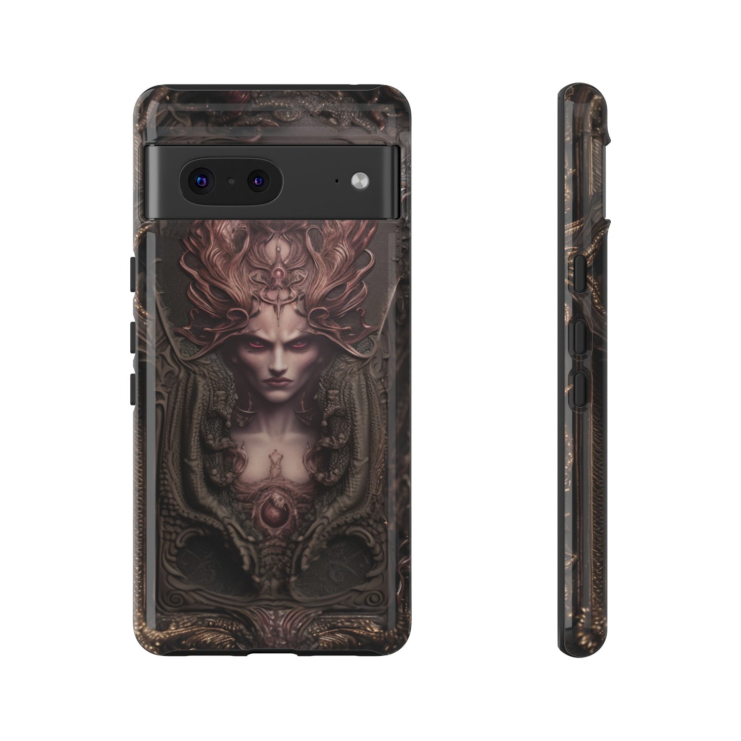 Dark Lilith Phone Case – Horned Hell Horror Design for iPhone, Samsung Galaxy, and Google Pixel Devices