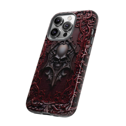 Vampiric Tough Phone Case – Gothic Skull Vampire Design for iPhone, Samsung Galaxy, and Google Pixel Devices