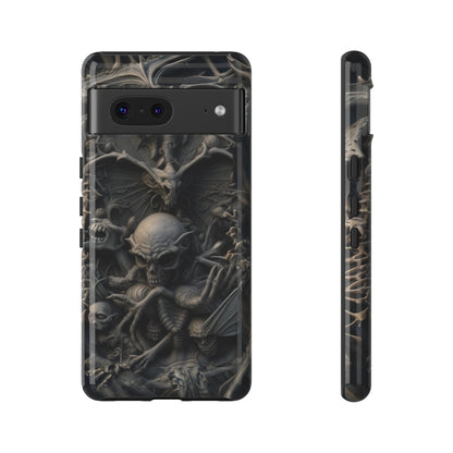 Those Who Dwell Below #1 Phone Case – Intricate Gothic Skeleton Design for iPhone, Samsung Galaxy, Google Pixel Devices